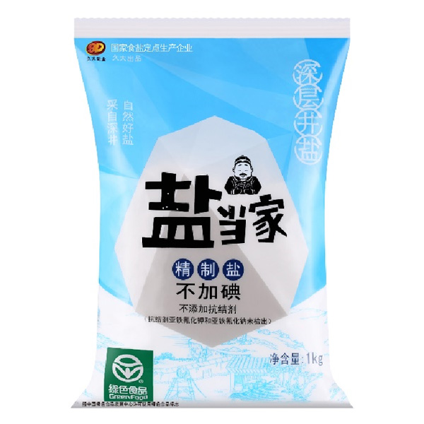 精制鹽不加碘(1000g)